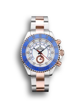 Replica Rolex Yacht-Master Blue Ceramic Bezel White Dial Watch