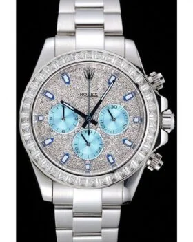 Fake Rolex Cosmograph Daytona Diamond Dial Stainless Steel Case And Bracelet 1454251