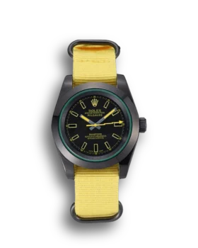 Replica Rolex Milgauss Bamford Yellow Nylon Strap 621999
