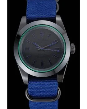 Fake Rolex Milgauss Bamford Blue Nylon Strap 622005