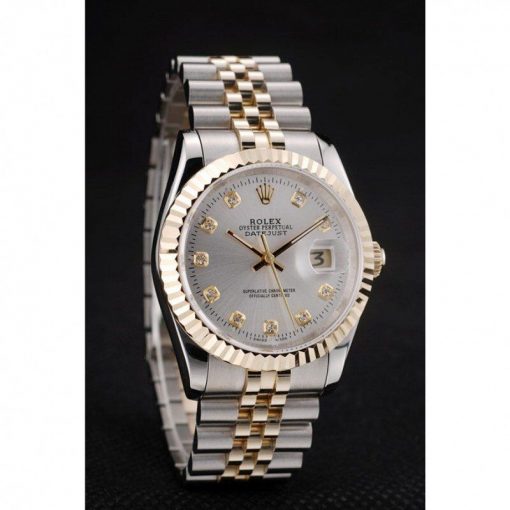 Round cutwork 18k yellow gold bezel