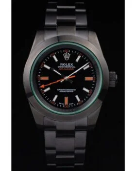 Fake Rolex Milgauss Pro-Hunter Tinted Green Saphire Black Dial PRL05090290