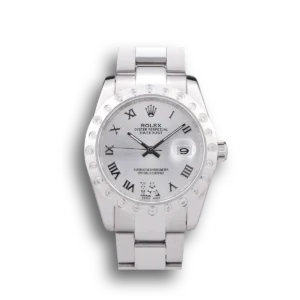 Rolex Datejust Diamond Bezel Silver Dial 7468