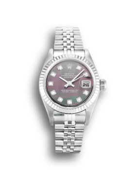 Replica Rolex Datejust Lady Pearl Black-Diamond Dial 79174