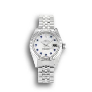 Rolex Datejust Lady Pearl-White & Sapphire Dial 179174