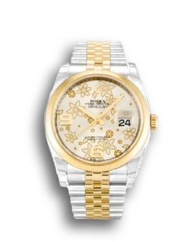 Replica Rolex Datejust Silver Floral Dial 116203