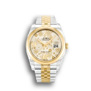 Rolex Datejust Silver Floral Dial 116203