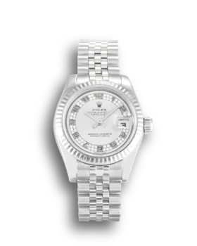 Replica Rolex Datejust Lady Silver Diamond Dial 179174