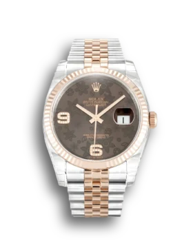 Replica Rolex Datejust Chocolate Floral Diamond Dial 116231