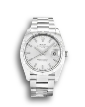 Replica Rolex Oyster Perpetual Date 34mm Silver 115210