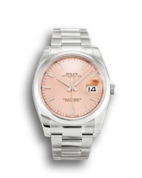 Replica Rolex Oyster Perpetual Date 34mm Salmon 115200