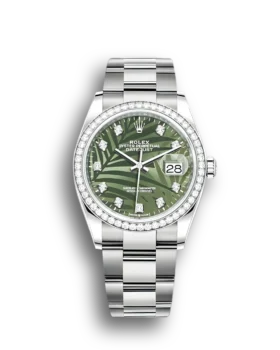 Replica Rolex Datejust 126284RBR 36mm Olive green