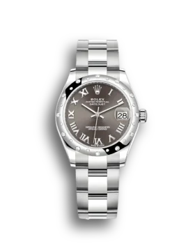 Replica Rolex Datejust 31mm 278344RBR Dark grey
