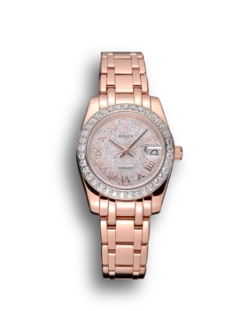 Replica Rolex Datejust Diamond Dial And Bezel Pink Gold Case And Bracelet 622836