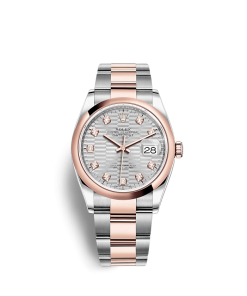 Fake Rolex Datejust 126201 36mm Silver, fluted motif (Oyster)