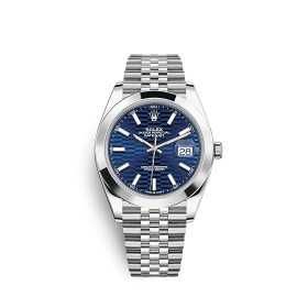 Fake Rolex Datejust 126300 41mm Bright blue (Jubilee)