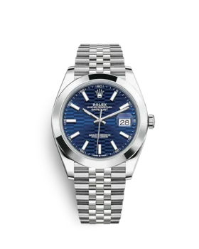 Replica Rolex Datejust 126300 41mm Bright blue (Jubilee)