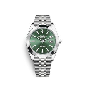 Fake Rolex Datejust 126300 41mm Mint green (Jubilee)