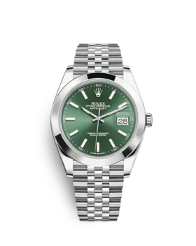 Replica Rolex Datejust 126300 41mm Mint green (Jubilee)