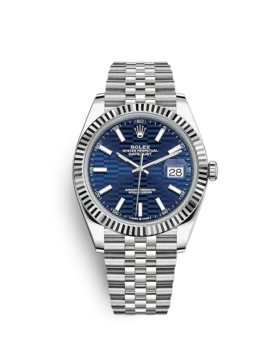 Replica Rolex Datejust 126334 41mm Bright blue Motif Dial