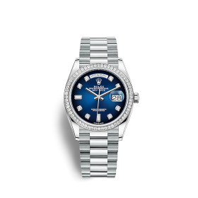 Fake Rolex Day-Date 128396TBR 36mm Blue