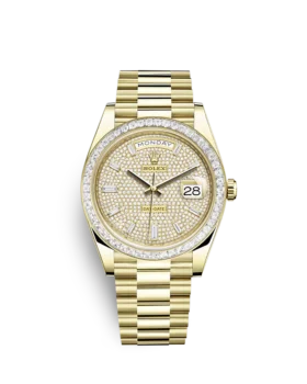 Replica Rolex Day-Date 228398TBR 40mm Diamond-paved