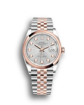 Replica Rolex Datejust 126201 36mm Silver, fluted motif (Jubilee)