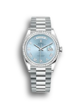 Replica Rolex Day-Date 128396TBR 36mm Ice blue