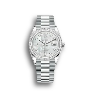 Rolex Day-Date 128396TBR 36mm White mother-of-pearl