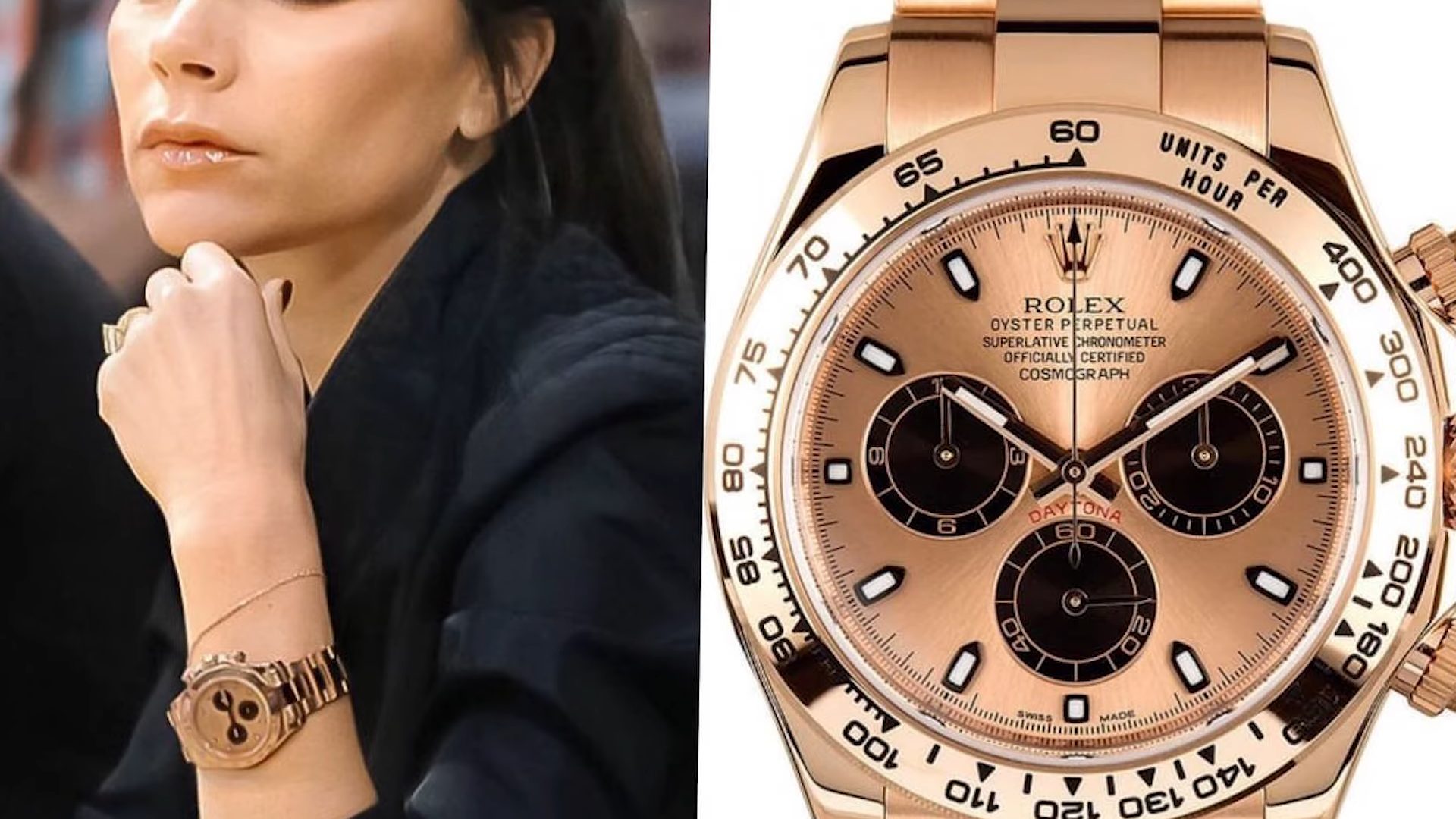 Victoria Beckham wearing Rolex