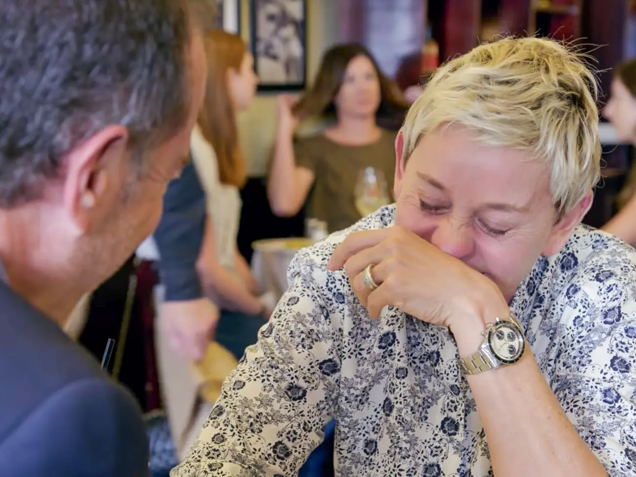 Ellen DeGeneres wearing Rolex