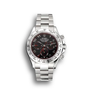 Super Clone Rolex Daytona Stainless Steel Bracelet Black Dial 80296