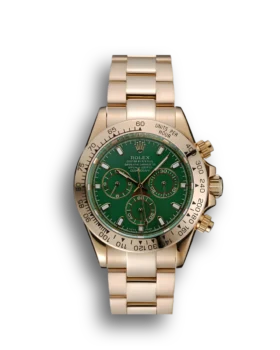 Replica Rolex Cosmograph Daytona Green Dial Rose Gold Case And Bracelet 1454244