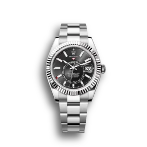 Rolex Sky-Dweller: 42 mm, Oystersteel and white gold with a bright black dial and an Oyster bracelet, m336934-0007