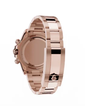 Fake Rolex Daytona Cosmograph: Oyster, 40 mm, Everose gold, Bright black and Sundust dial, m126505-0001