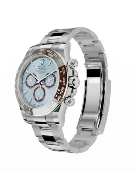 Fake Rolex Daytona Cosmograph: Oyster, 40 mm, Platinum, Dial ice blue, m126506-0001