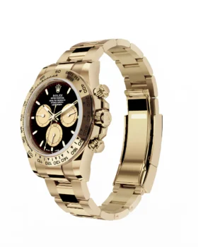 Fake Rolex Daytona Cosmograph: Oyster, 40 mm, Yellow gold, Black and champagne-colour dial, m126508-0002