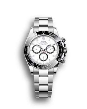 Super Clone Rolex Daytona Panda Black Bezel White Dial m126500ln-0001