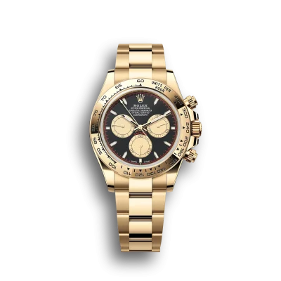 Rolex Daytona Cosmograph: Oyster, 40 mm, Yellow gold, Black and champagne-colour dial, m126508-0002