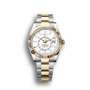 Rolex Sky-Dweller: 42 mm, Yellow gold with an intense white dial and an Oyster bracelet, m336933-0005