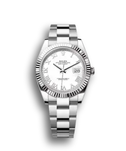 Rolex Datejust: 41 mm, Oystersteel and white gold, white dial, Oyster bracelet, m126334-0023