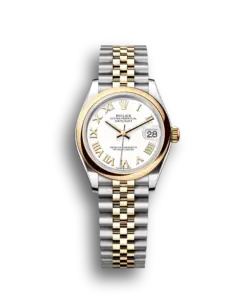 Rolex Datejust: 31 mm, Oystersteel and yellow gold, white dial, Jubilee bracelet, m278243-0002