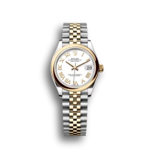 Super Clone Rolex Datejust: 31 mm, Oystersteel and yellow gold, white dial, Jubilee bracelet, m278243-0002