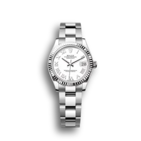 Super Clone Rolex Datejust: 31 mm, Oystersteel and white gold, white dial, Oyster bracelet, m278274-0009