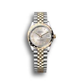 Super Clone Rolex Datejust: 31 mm, Oystersteel and yellow gold, silver, diamond-set dial, Jubilee bracelet, m278343rbr-0004