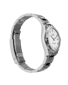 Fake Rolex Datejust: 31 mm, Oystersteel and white gold, white dial, Oyster bracelet, m278274-0009