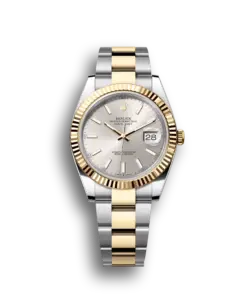 Rolex Datejust: 41 mm, Oystersteel and yellow gold, silver dial, Oyster bracelet, m126333-0001