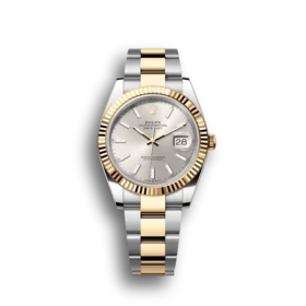 Super Clone Rolex Datejust: 41 mm, Oystersteel and yellow gold, silver dial, Oyster bracelet, m126333-0001