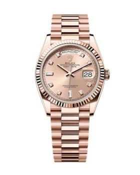 Replica Rolex Day-Date Rosé Diamond Dial 128235-0009 36 mm