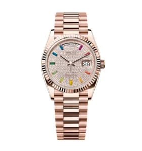 Super Clone Rolex Day-Date Diamond-Paved Dial 128235-0039 36 mm
